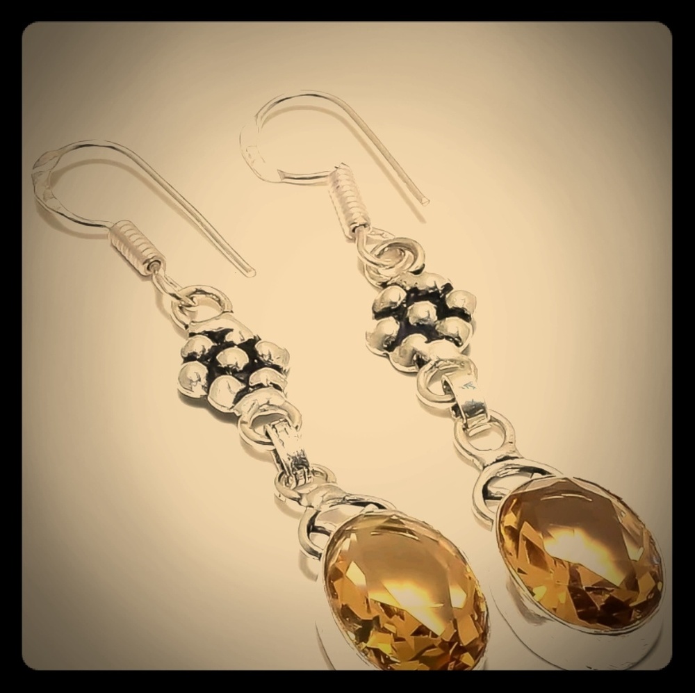 Gemstone earrings